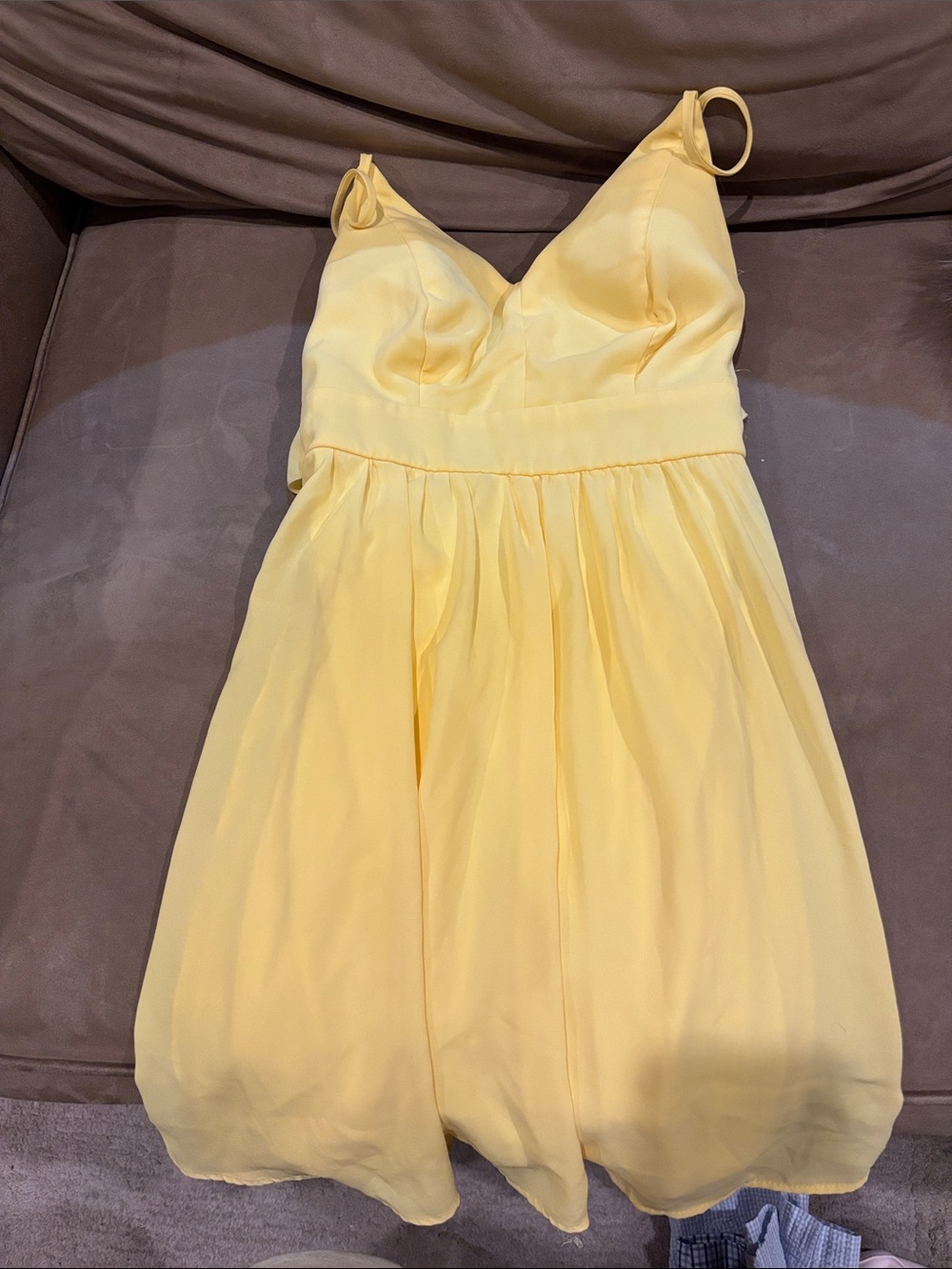 Teeze Me Yellow Spaghetti Strap Midi Dress